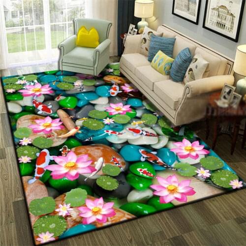 Hot Mediterranean Style 3D Carpets for Living Room Bedroom Area Rugs Coffee Table Sofa Mat Sea ocean pattern Home Hallway Carpet