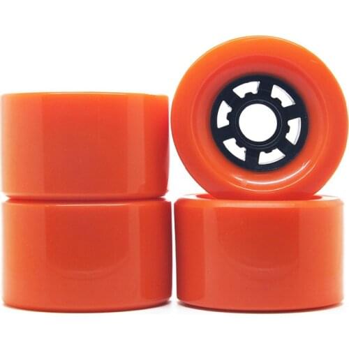 Skateboard Pu big wheel orange 80% rebound 83mm80a four wheel skateboard PU wheel long plate wheel electric skateboard accessori