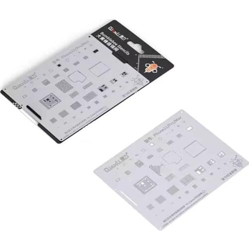 Qianli Steel Mesh BGA Reballing Stencil For IPhone 6 6P 6S 6SP 7 7P 8 8P XS XSMAX XR 11Pro Max 12ProMax Motherboard Repair