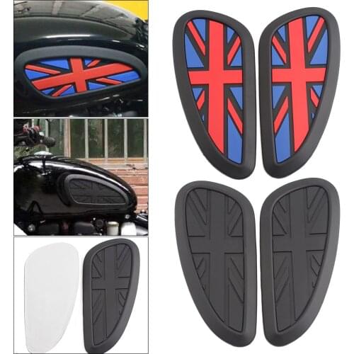 Motorcycle Retro Gas Fuel Tank Sticker Protector Sheath Knee Tank pad Grip Decal For Turimph Royal Enfield Harley Cafe Racer