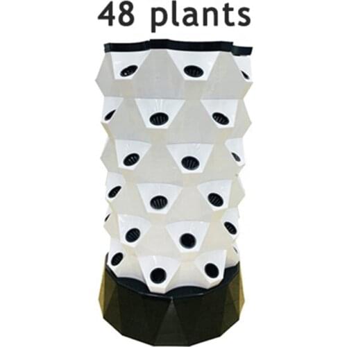 Indoor Greenhouse Hydroponics Vertical Garden Grow Kits for Planting Herb Vegetables Fruits 48 Pots