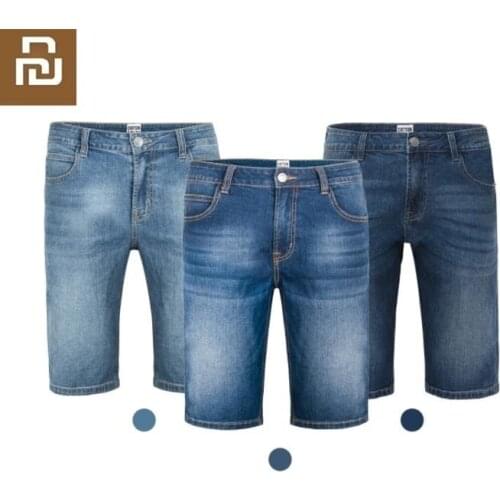 Youpin New Fashion male cowboy shorts trend Comfortable and soft Breathable Summer man jeans