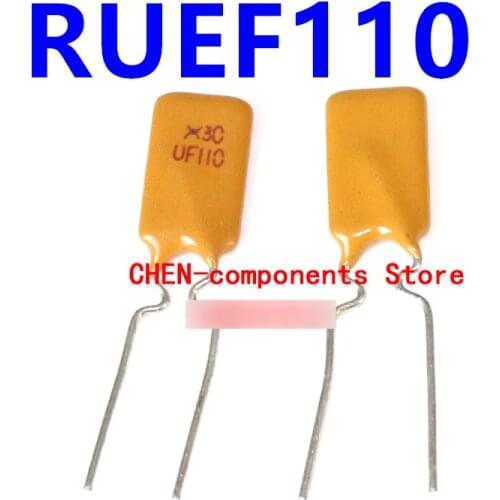 10PCS RUEF110 PPTC Self-recovery fuse 1.1A 30V straight Insert