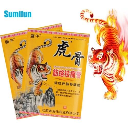 16pcs Tiger Blam Arthritis Plaster For Neck Back Cervical Knee Joints Muscle Pain Relief Chinese Herbal Analgesic Patches C2200