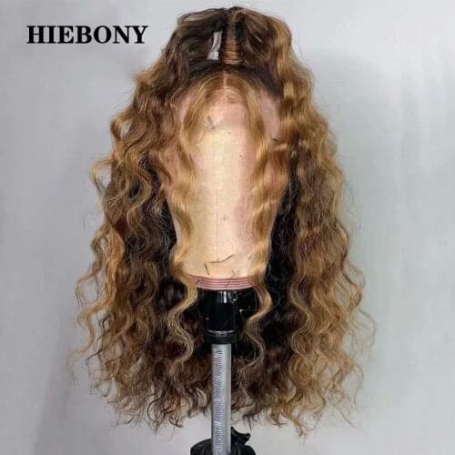 1B30 Curly Wave Lace Front Human Hair Wigs with Baby Hair Ombre Blonde 13x6 Curly Lace Front Wig Bleached Knots for Black Women