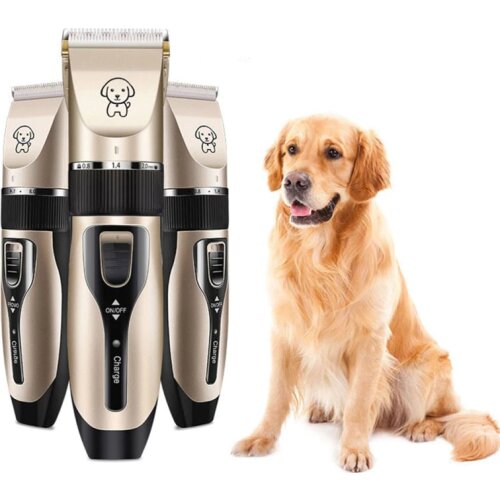 2020 Pet cat and dog shaver electric hair clipper trimming hair clipper Pet hair cleaning tool set