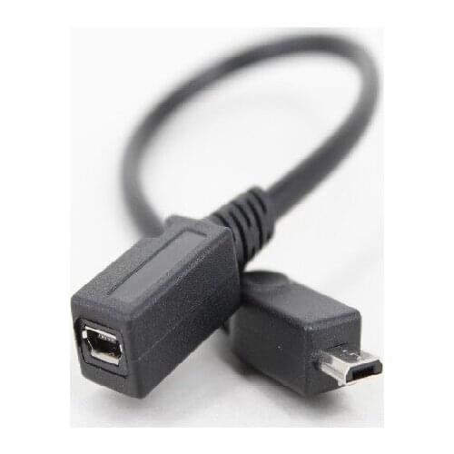 500pcs/lot USB micro 5 Pin male to micro 5 pin female data Adapter leads cord Cable Wholesale