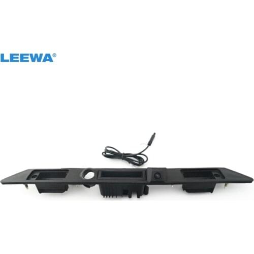 LEEWA Car CCD Rearview Camera Trunk Handle Camera for Audi A6L A4 A3 A8 2011 CCD Night Vision Camera #2043