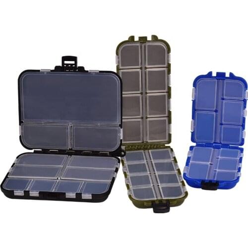 Storage Plastic Fishing Bait Box Case for fishing 10/11/16 Compartments Multifunctional Gadget Accessory Box Carp Fishing Tackle