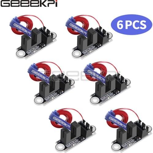 GeeekiPi 6-Pack LERDGE Photoelectric Light Control Limit Switch Module with 1M Cable 3D Printer Parts Optical Switch Sensor