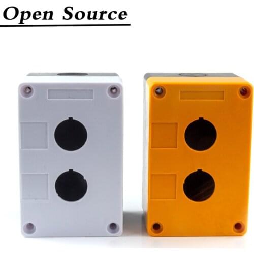 22mm LAY37(y090) LA38 XB2 Push Button Switch Metal Button Switch Indicator Light Control Box Waterproof and Dustproof 2 Hole