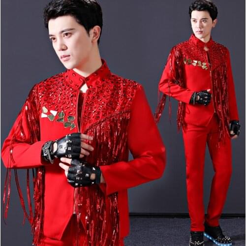 Bar Dj Costumes Male New Men Singer Trend Su Liang Film Performance Stage Wear Men Clothes 2020 Mens Fashion Party Blazer Jacket
