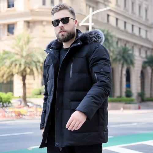 Winter Jacket Mens Winter Large Size XL-7XL 8XL 9XL 10XL Hooded Park Warm Jacket in the long Section Thick Loose Warm Coat