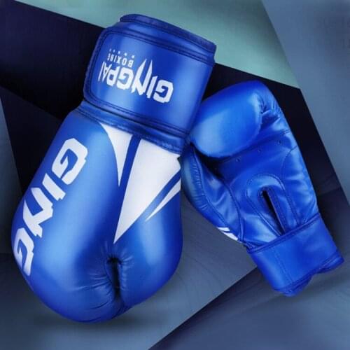 Kick Boxing Gloves for Adult Men Women PU Karate Muay Thai Guantes De Boxeo Free Fight MMA Sanda Training Adults Kids Equipment