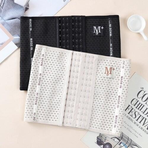 Letter Embroidery Waist Trainer Shaper Underbust Hooks Eyes Bustier High Stretch Slimming Cincher Girdle Postpartum belly Belts