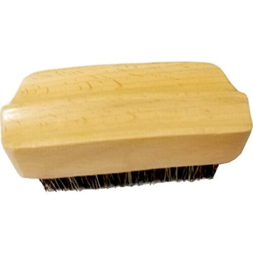 New Style Wavy Shapes Boar Bristle Beard Brush&Mustache brush For Men Beard Care Can Engrave Logo