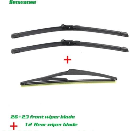Senwanse Front and rear Wiper Blades For Mercedes-Benz A-class B-class W169 W245 Windshield Windscreen wiper 26"+23"+12"