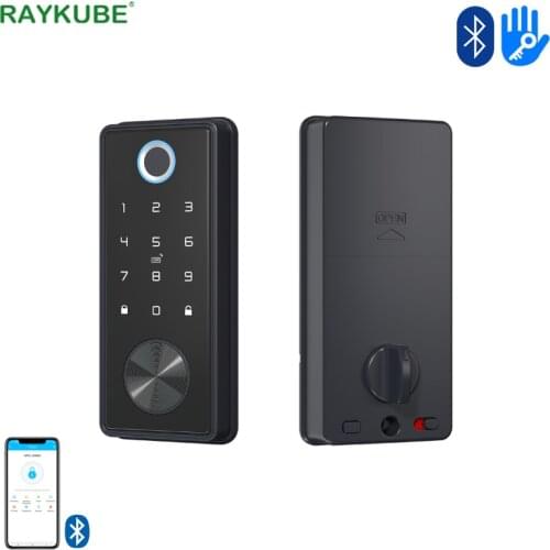 TT Lock Bluetooth Deadbolt Fingerprint Door Lock Smart Card Digital Code Electronic For Home Security Mortise Smart Home