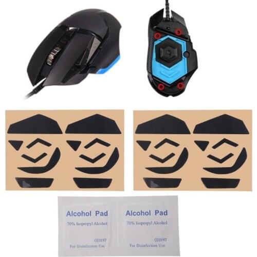 4 Sets 0.6mm Mouse Skates Mouse Stickers Pad for ogitech G502 laser Mouse