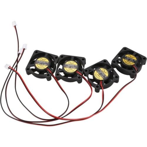 4Pcs DC12V 0.1A 4cm Cooling Fan for Computer Case CPU Cooler Radiator