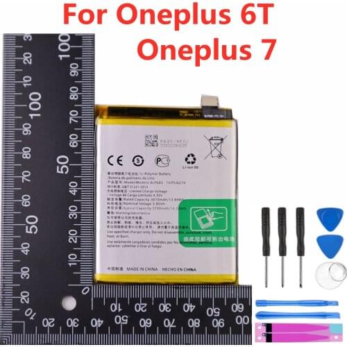 Phone Battery For OnePlus 6T A6010 BLP685 3700mAh One Plus 7 High Quality Replacement Li-ion Batteries