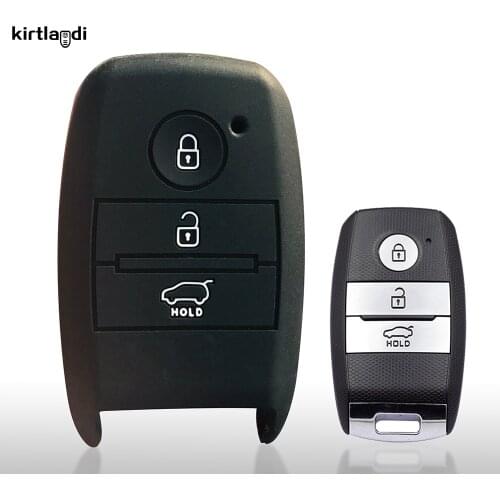 Silicone Car Key Cover Case Holder for KIA Rio X Line Optima Cerato Sorento XM FL Prime 3 K4 K5 for Kia Rio GTLine 2021 Keychain