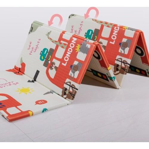 Baby Playmats Childrens Rug 180x200cm Foldable Waterproof Cartoon Xpe Foam Toddlers Soft Climbing Pad Games Toys Mats