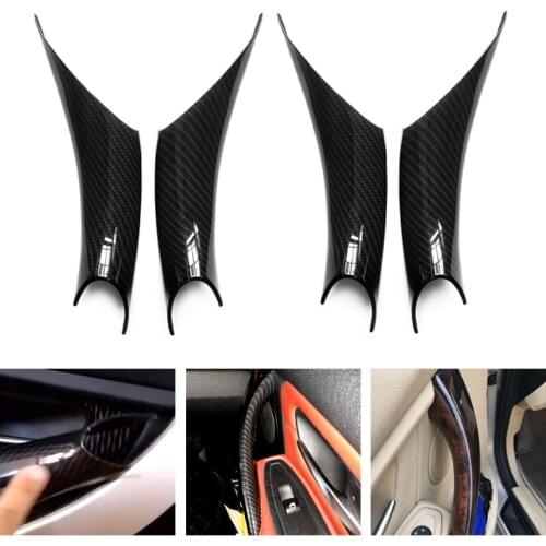 For BMW 3 4 Series F30 F35 2012 2013 2014 2015 2016 4PCS Interior Door Handle Panel Pull Armrest Protective Cover Trim