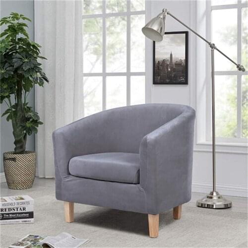 Stretch Armchair Covers Slipcovers Split Style Living Room Arc Small Sofa Covers with Cushion Cover Washable Furniture Protector