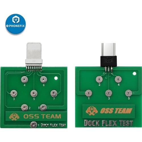 3Types Dock Flex Test Board U2 IC/Battery/Charging Port 5 Pins IP System Easy Test Board Direct Test foriPhone Android Tail Plug