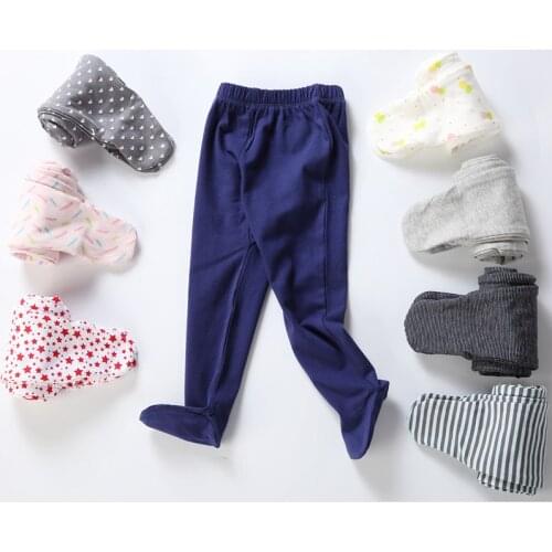 Summer Baby newborn footed pants girl&boy 100% cotton Leggings 0-24 months footed tight stocking girls spring