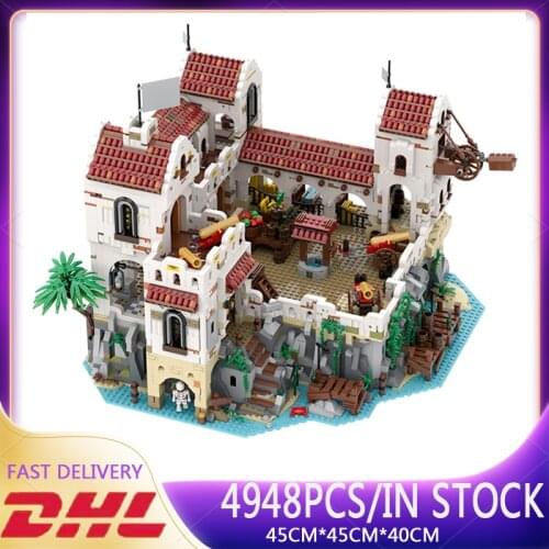 Hot 4948PCS MOC-49155 Eldorado Fortress Pirates of Barracuda Bay Pirate Series Building Blocks Bricks Kids DIY Toys Gift