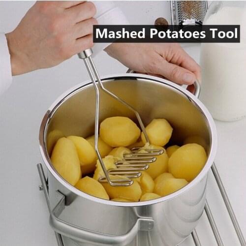 Stainless Steel Pressure Ptato Masher Wavy Potato Kitchen Gadgets