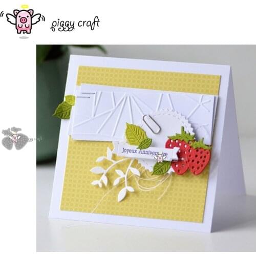 Piggy Craft metal cutting dies cut die mold Strawberry decoration Scrapbook paper craft knife mould blade punch stencils dies