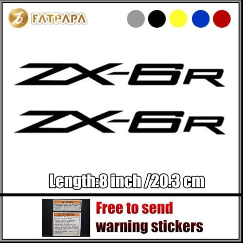 Motorcycle bike Fuel tank Wheels Fairing notebook Luggage helmet MOTO Sticker decals FOR KAWASAKI ZX6R ZX 6R