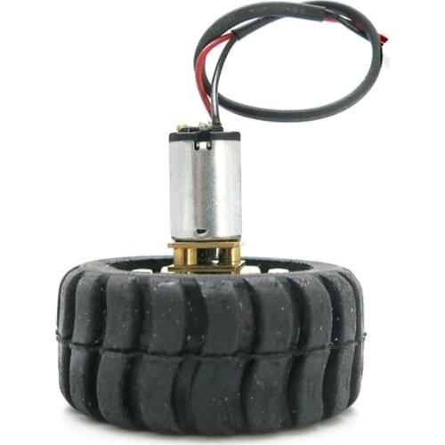 DC 3V 6V Encoder Motor Gear N20 Electric Micro Gear Motor with 43MM Wheel Screws Mounting Bracket Coupling Kit