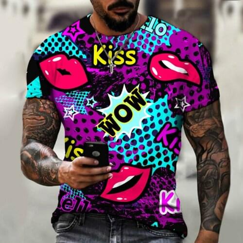2021 Popular Mens Summer New Funny Graffiti 3D Printing Quick-Drying T-shirt Comfortable Round Neck Top Dress футболка харадзюк