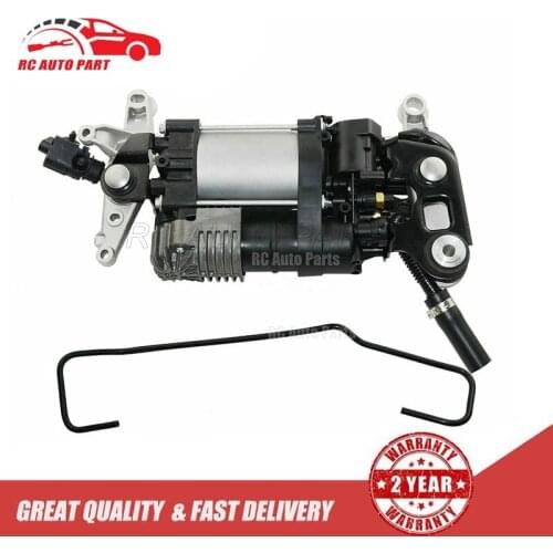 For VW Touareg II Cayenne 958 2011-17Air Suspension Compressor Pump W/Bracket 7p0698007b