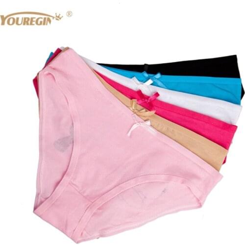 Underwear Women Panties Cotton Briefs Sexy Bragas Mujer Cartoon Print Sexy Cute Womens Under Wear Panties 6 pcs/lot
