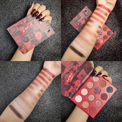 Jimmy Card Valentines Day 12 Eyeshadow Palette Earth Color Wild Eyeshadow Eye Makeup