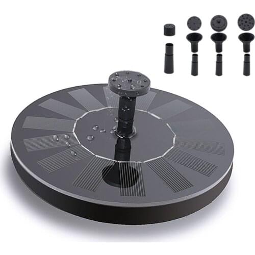 Floating Solar Fountain Garden Water Fountain Pond Decor Solar Panel Powered Fountain Water Pump Garden Patio Lawn Decoration #2