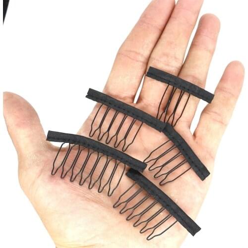 3/4/5/6/7 Tooth Spring Buckle Headgear Ponytail Small Comb Small Net Cap Wig Hook Fixed Hairpin Sparse For Hair Extension