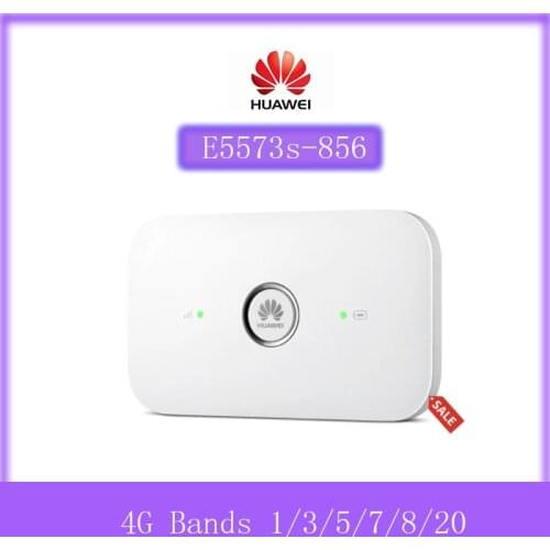 Unlocked Huawei E5573 E5573s-856 CAT4 150Mbps 4G LTE FDD 1800/2100MHz TDD 2500/2600MHz Wireless Router 3G Mobile WiFi Hotspot