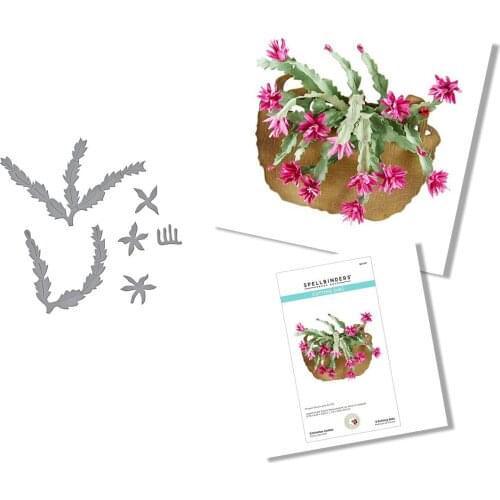 Christmas Metal Cutting Dies 2021 New Plant Cactus for DIY Scrapbooking Crafts Dies Cut Stencils Maker Photo Album Template