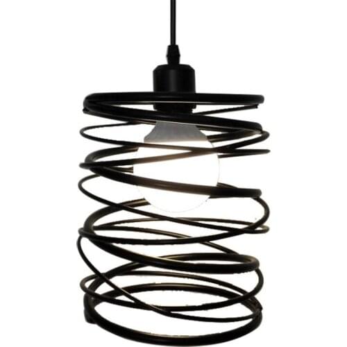 Nordic Spring Hanglamp LED Pendant Lights Iron Loft Decor Industrial Lamp Bedroom Vintage Light Fixtures Home Lighting Lamps