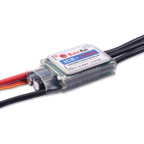 SunriseModel ICE 150A 2-6S LIPO 5.5V/6A BEC Helicopter Brushless ESC for RC Model Helicopter Drones Replacement DIY Parts