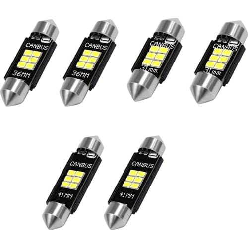 Extremely Bright 400 Lumens 3020 Chipset Canbus Error Free Led Bulbs For Interior Car Lights License Plate Dome Map Door Courtes