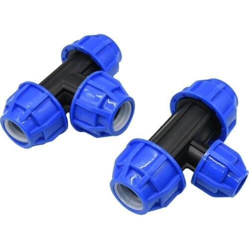 DN15 DN20 DN25 PPR PVC PE tube tee water splitter 1/2 3/4 1inch water pipe reducing tee T connector 1pcs