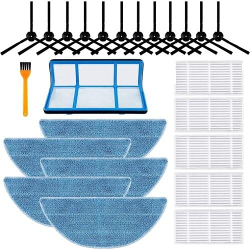 Replacement Parts for ILIFE V3 V3S V5 V5S Pro Robot Vacuum Accessories Side Brush Filter Mop Pad