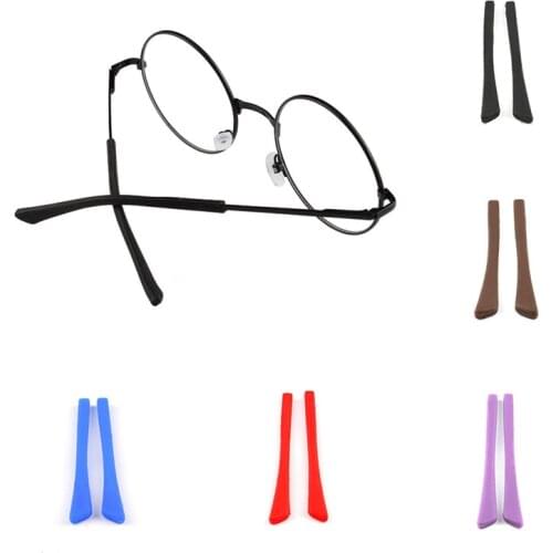 1 pair Spectacle Cover Anti-off Elastic Glasses Legs Ear Support Glasses Legs Accessories Non-slip Sleeves Ear Hooks Spectacles